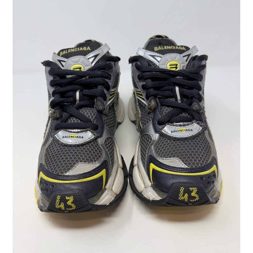 Balenciaga Runner Sneaker Grey/Yellow Size 10 US 43 EU - Picture 2 of 8